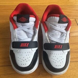 Nike Kids Shoes - Red, White, and Black